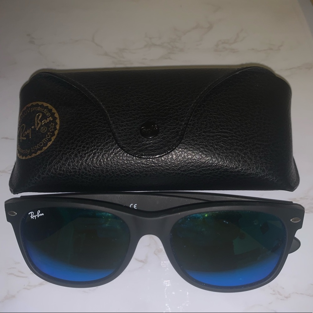 Blue-Tinted RayBan Sungalsses